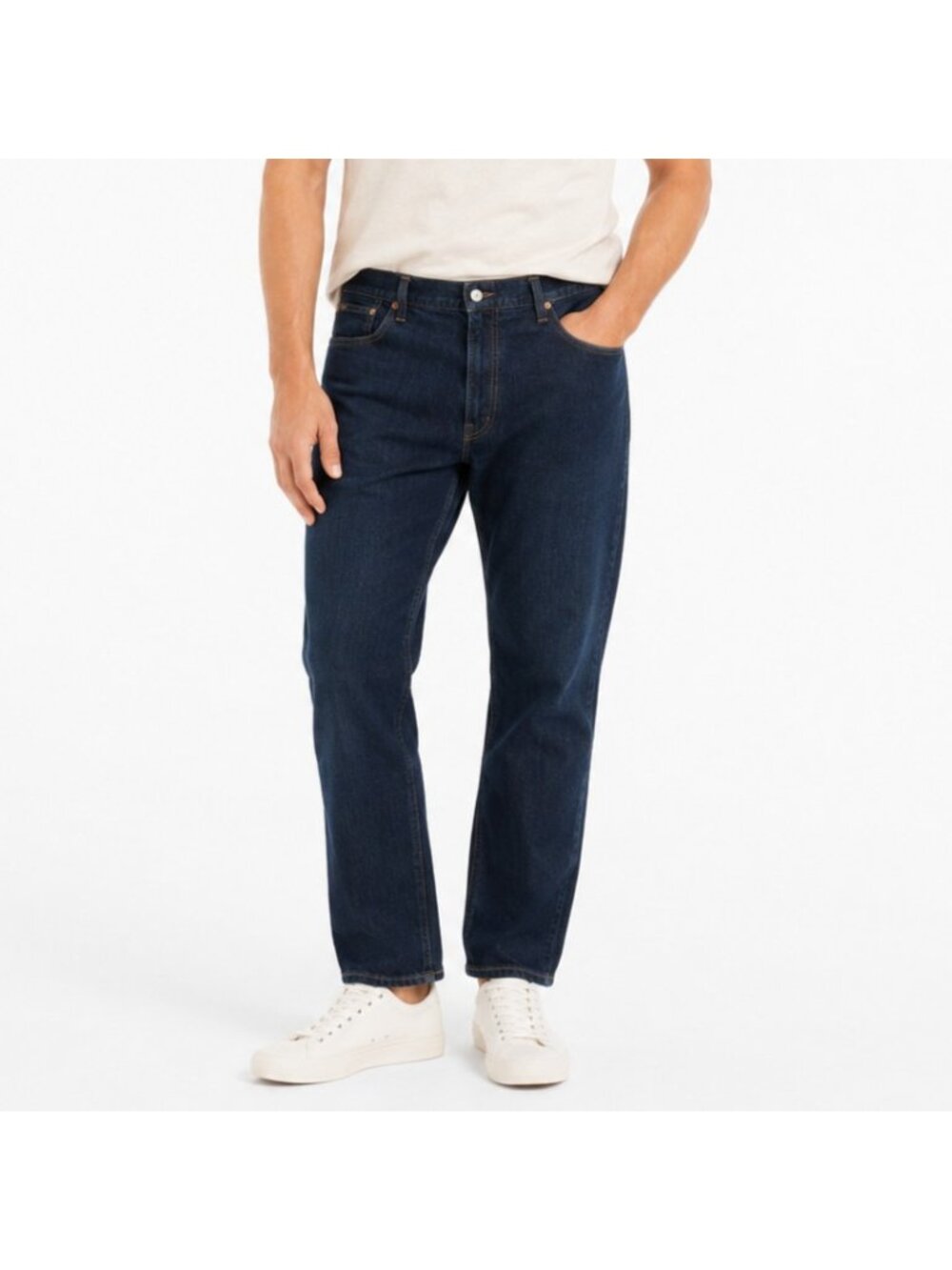 Polo Ralph Lauren Hampton Relaxed Straight Jeans 42x28 Dark Wash Stretch Denim